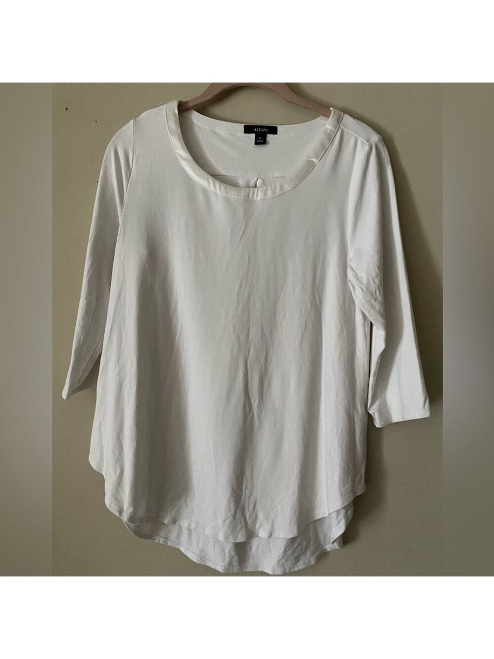 Alfani Satin Trim Top M